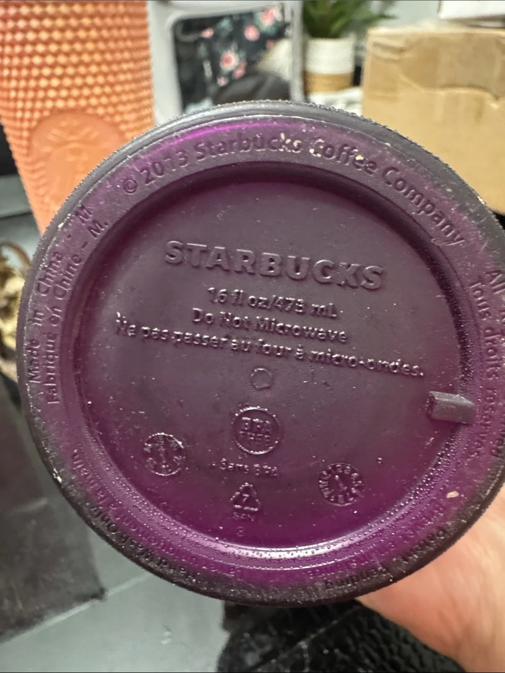 Starbucks Deep Purple Tumbler with Gold Accent - Picture 3 of 4